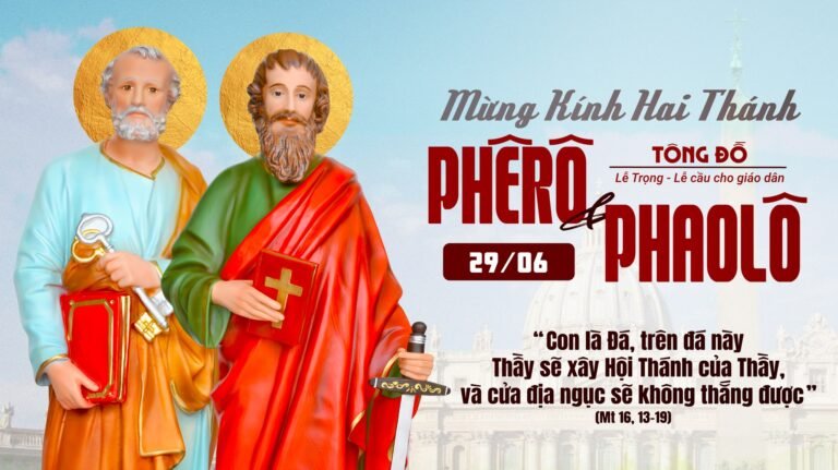 Suy niệm Lời Chúa - Lễ Thánh Phêrô và Thánh Phaolô 355675561_732430525549566_8243419714071328228_n